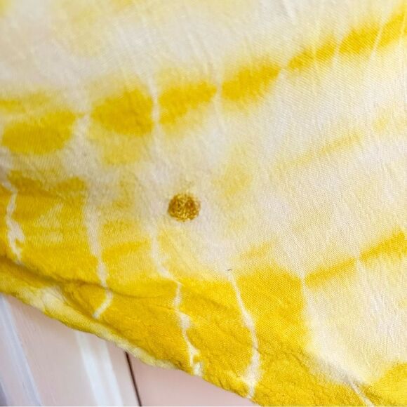 Yellow tie dye summer dress - Picture 7 of 7